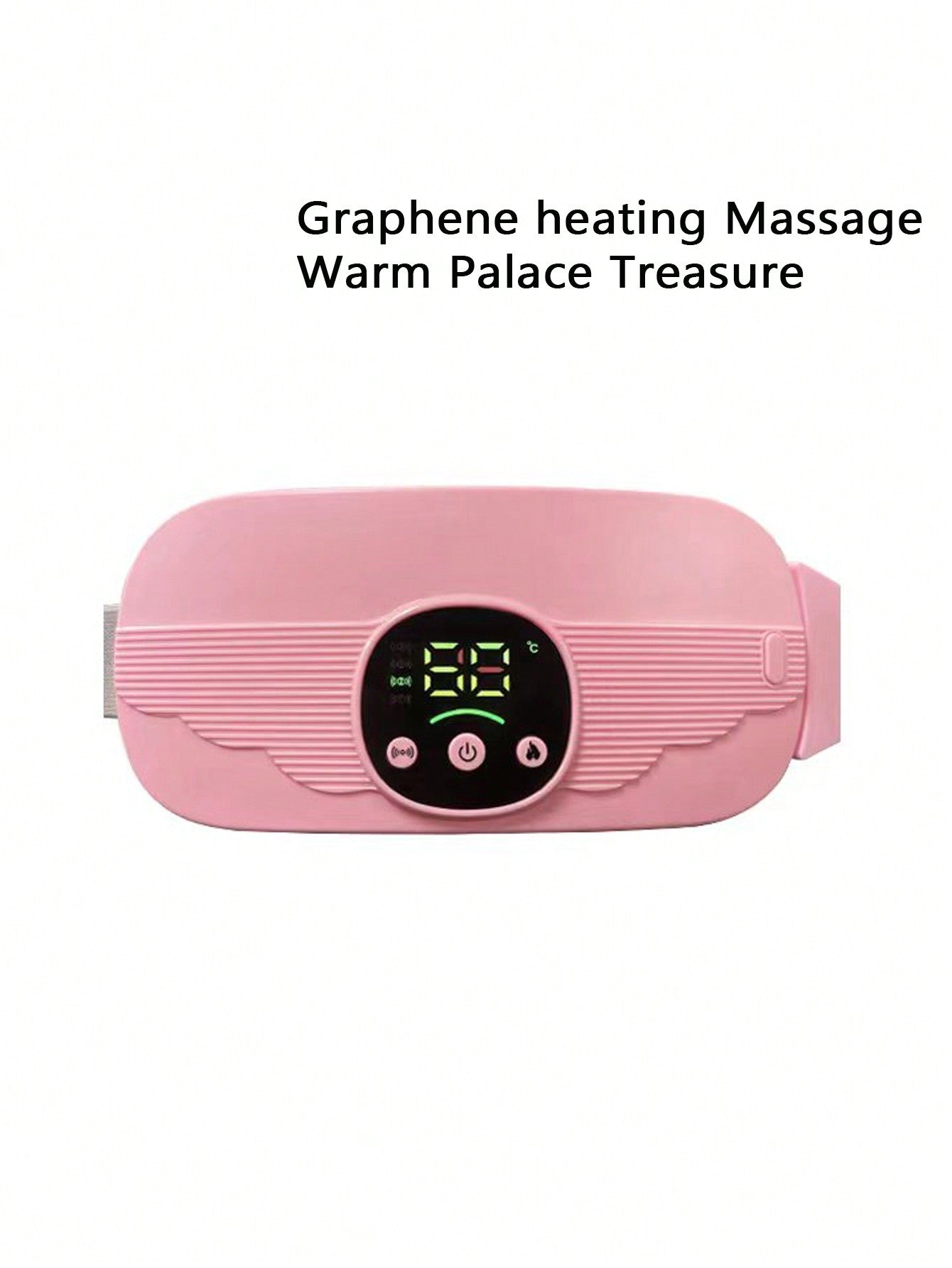 1pc Rechargeable Heating Pad With 4 Heat Settings And 4 Massage Modes, Fast & Effective Heating For Back Or Abdomen, Comfortable For Women And Girls