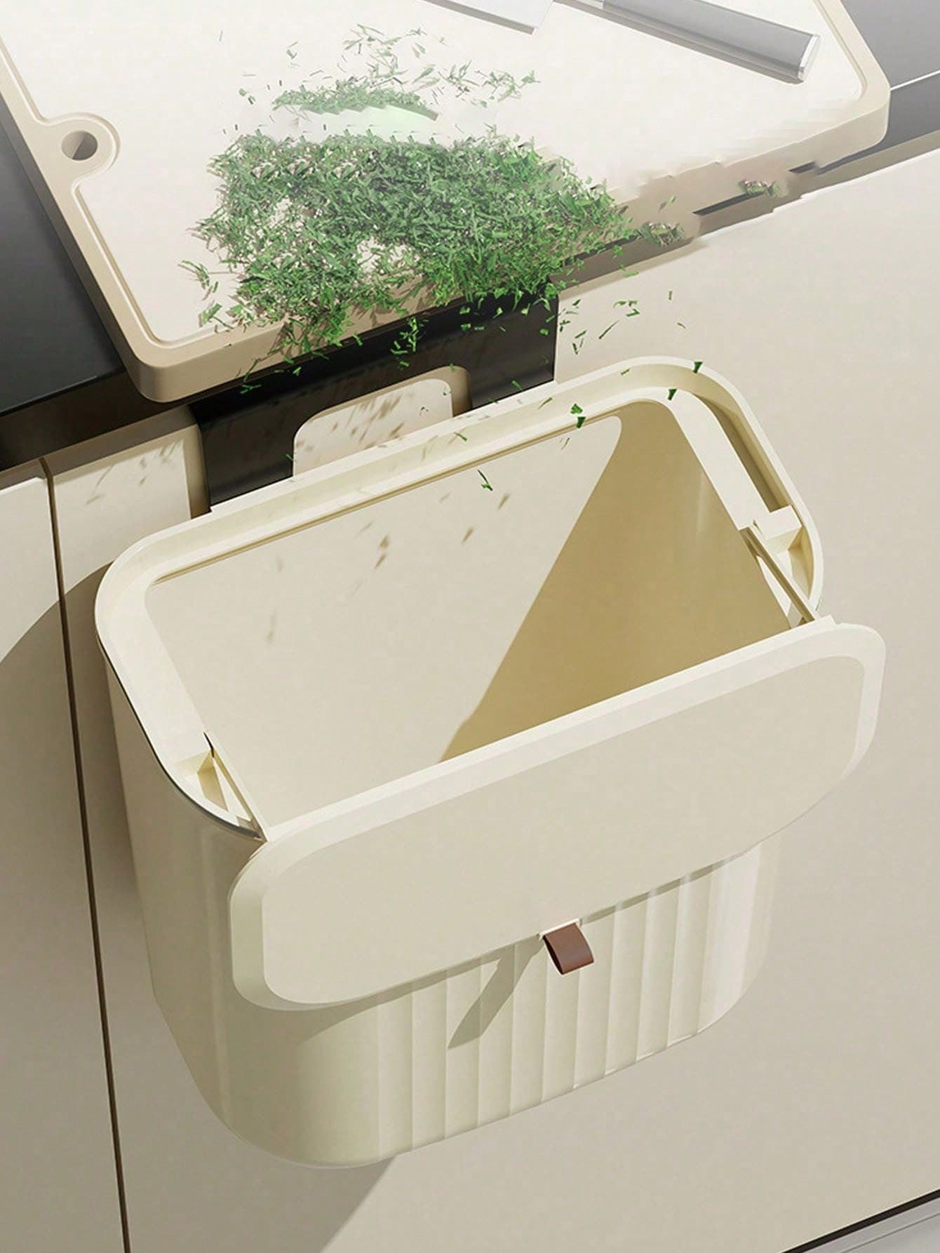 Wall Hanging Garbage Can - Household Kitchen Toilet Hanging Storage Bucket - Wall Hanging Garbage Can - Sanitary Bucket Seam - Suitable For Bedroom, Kitchen, Bathroom, Toilet, Living Room-Dormitory