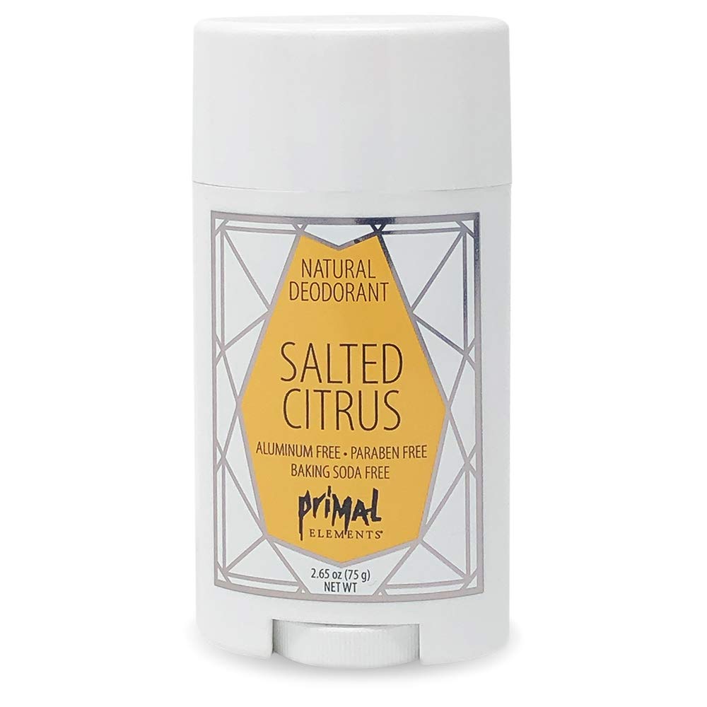 Primal Elements Salted Citrus Natural Deodorant, 2.65 Ounce