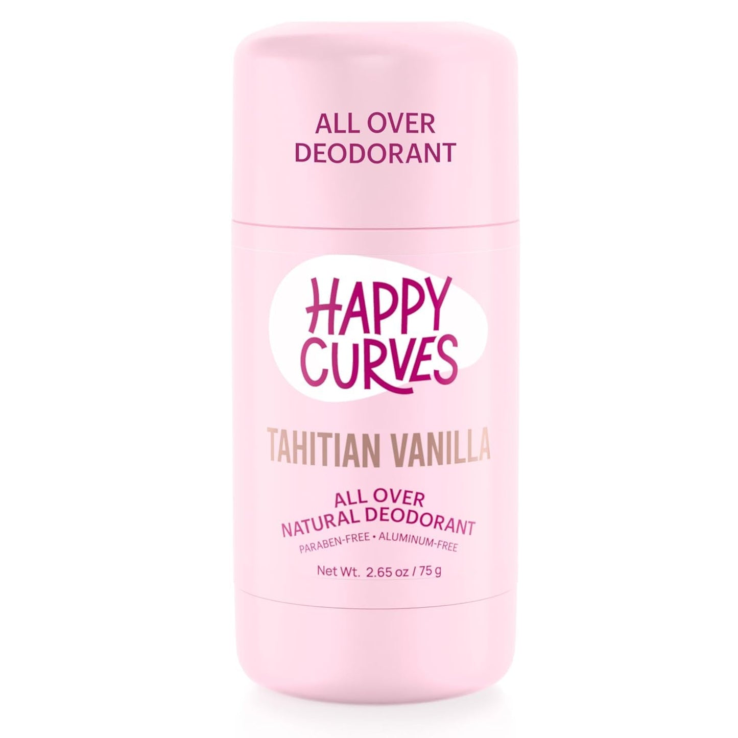 Whole Body Natural, Aluminum-Free Deodorant for Women - All Day Invisible Layer of Protection, Sweat Control, Feminine Deodorant for Sensitive Skin and Private Parts (Tahitian Vanilla)