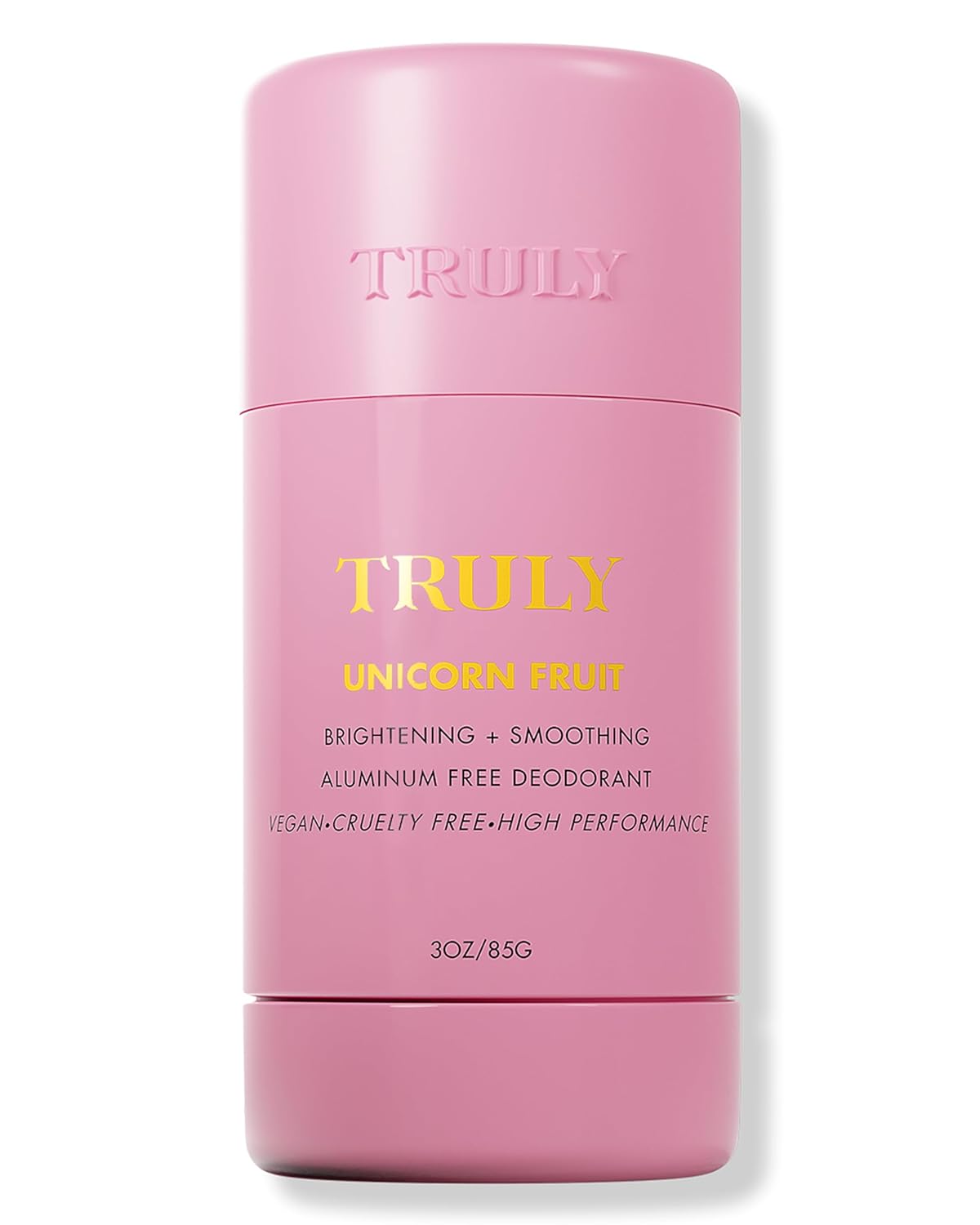 Truly Beauty Unicorn Fruit Aluminum Free Deodorant for Women with Cotton Candy Scent - Natural Deodorant for Brighter and Smoother Underarms - 3 Oz