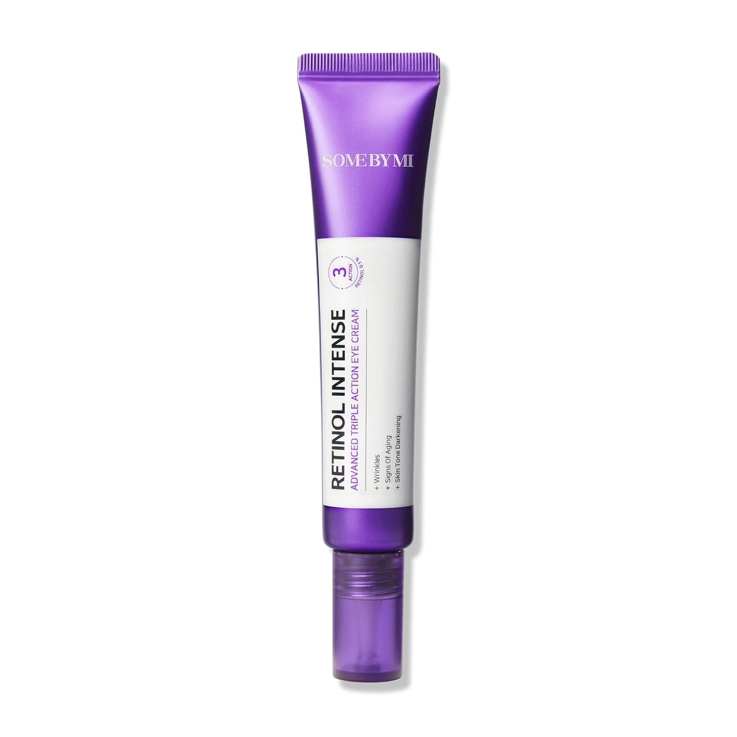 SOME BY MI Retinol Intense Advanced Triple Action Eye Cream - 1.01Oz, 30ml - Fine Lines and Dark Circles Care for Glass Skin - Mild Retinol Under Eye Night Cream for Aging Signs - Korean Skin Care