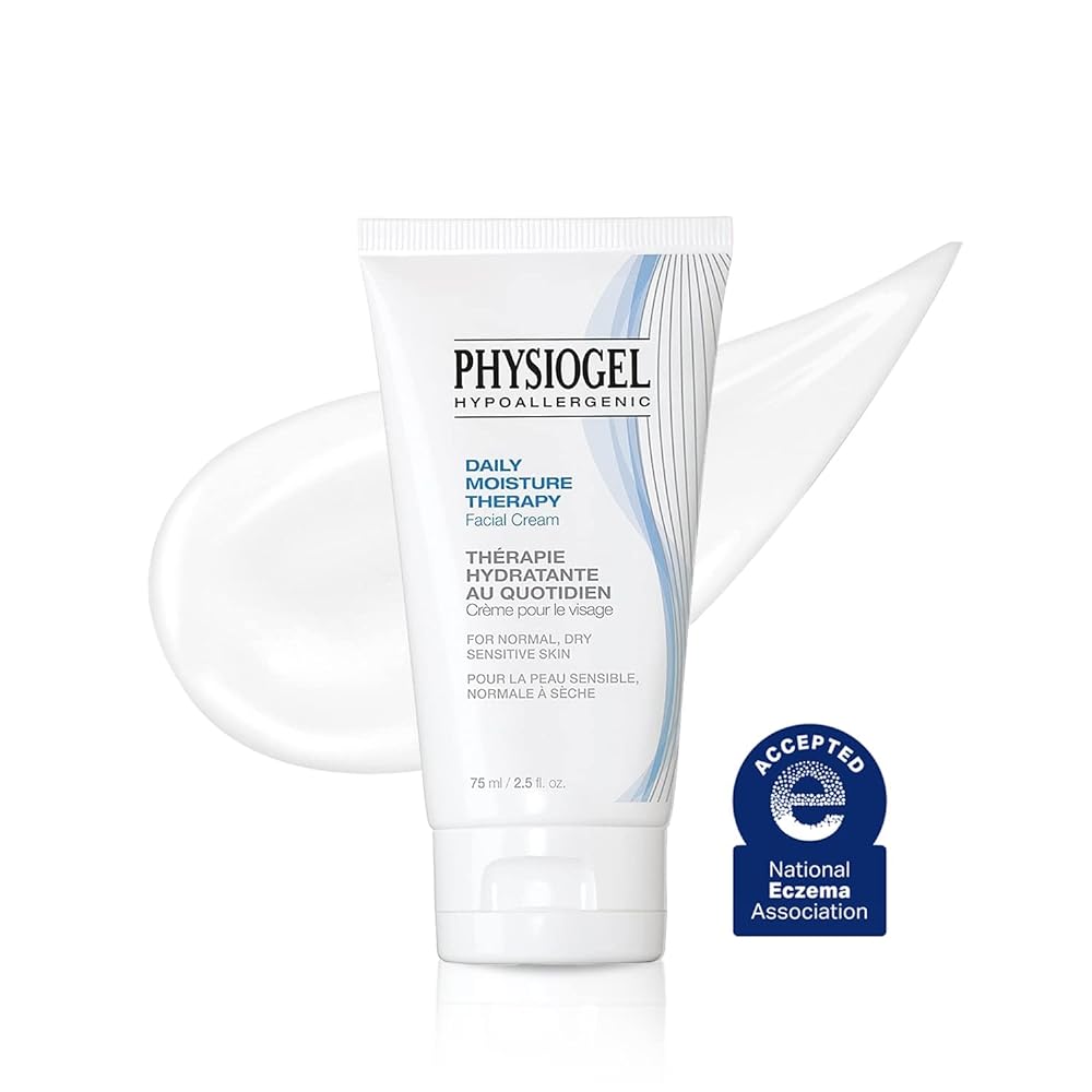 Physiogel Daily Moisture Therapy Facial Cream | 72-hr hydration | Normal to dry sensitive skin | Strengthen skin barrier | Hypoallergenic | Clinically tested | Free from fragrance, parabens, colorants
