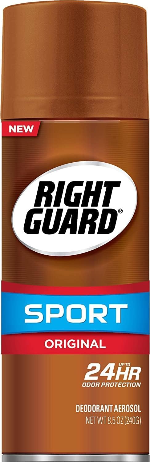 Right Guard Sport Deodorant Spray Original - 8.5 oz, Pack of 4