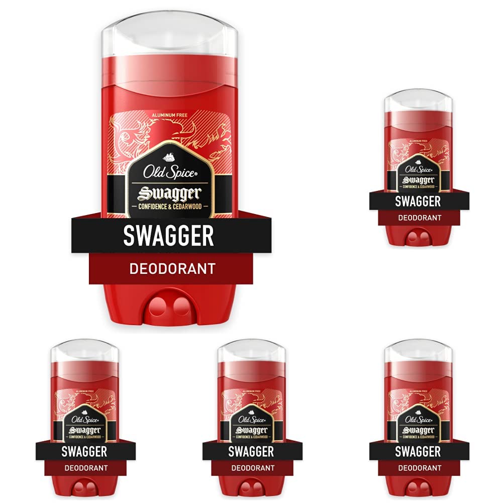 Old Spice Swagger Deodorant, 3 Ounce (Pack of 5)