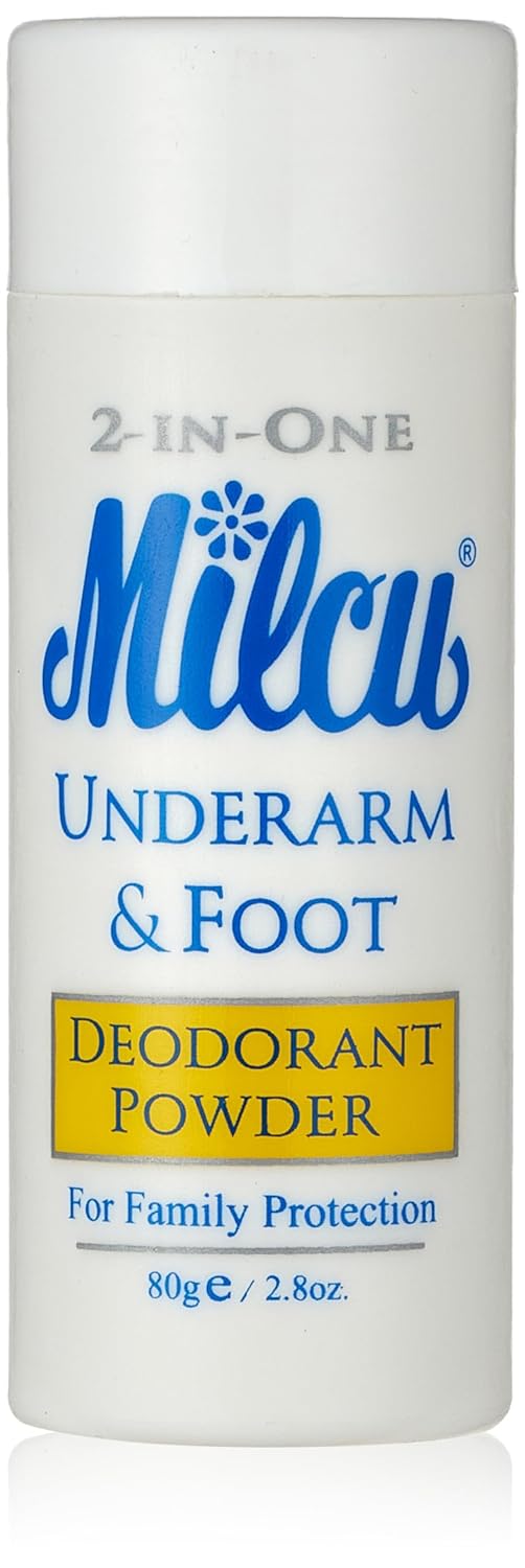 Underarm & Foot Deodorant Powder 80 grams Large Size by Milcu