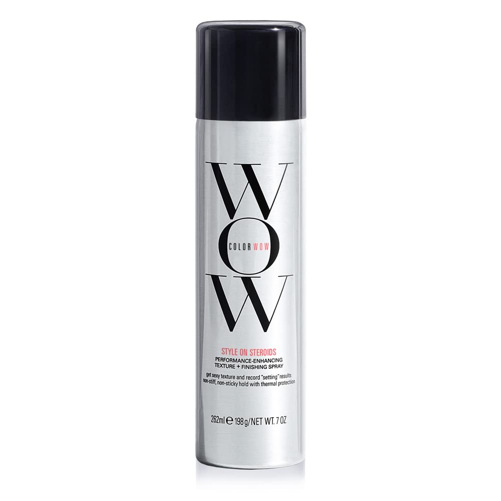 COLOR WOW Style on Steroids Texturizing Spray - Achieve Instant Sexy Volume and Texture, Non-Sticky & Moisturizing