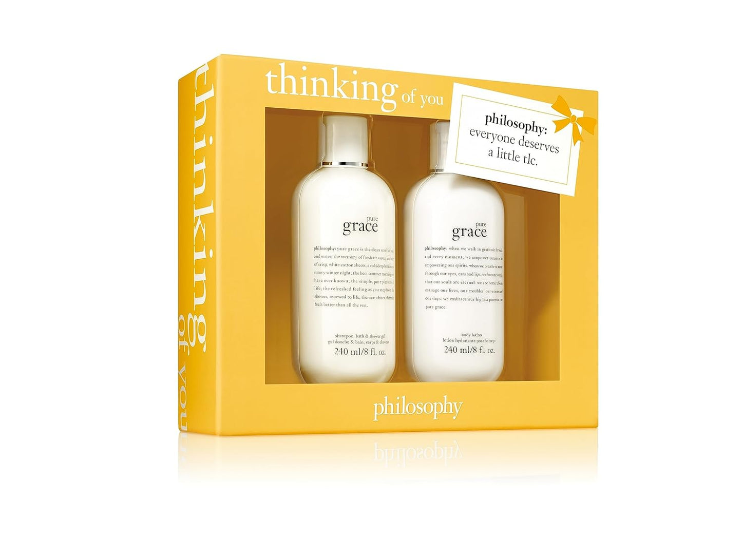 philosophy Pure Grace thinking of you gifting, holiday set - bundle of shower gel & body lotion