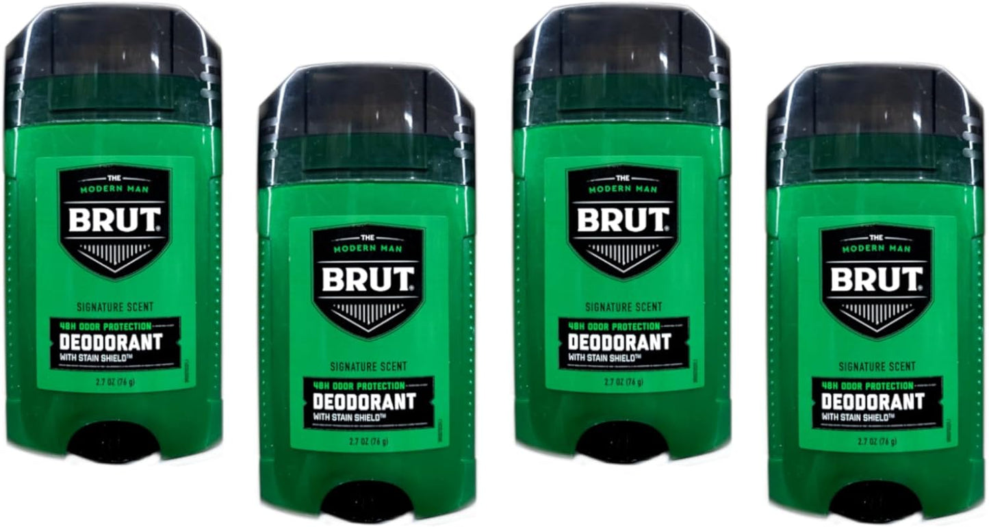 Brut Deodorant 24 Hour Protection Original Scent - 4 Pack