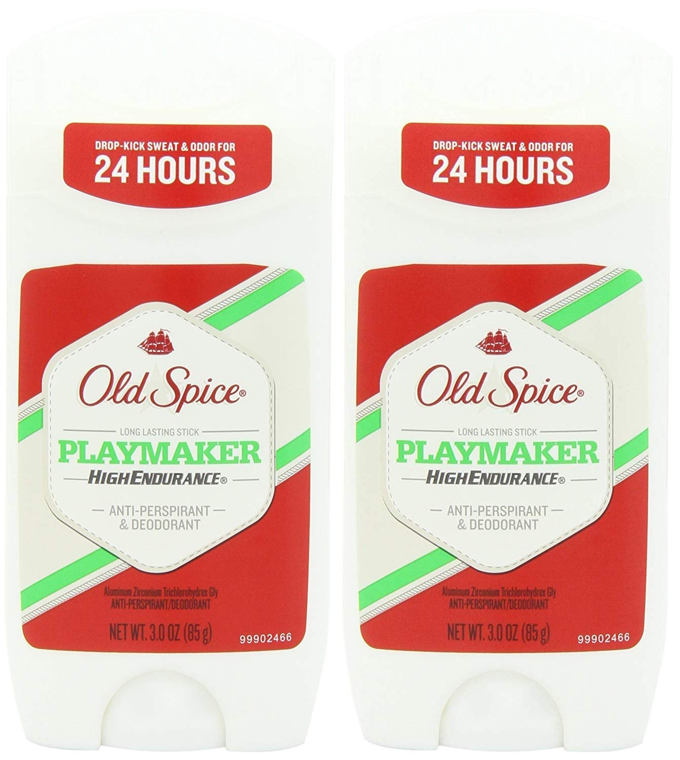 Old Spice High Endurance Invisible Solid Antiperspirant Deodorant, Playmaker Scent, 3 Ounce (Pack of 2)