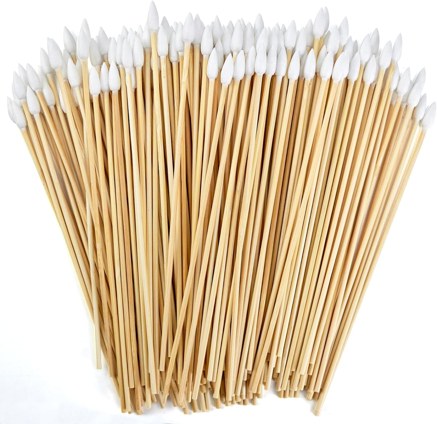 500/1000PCS Gun Cleaning Swabs - 6 Inch Bamboo Handled Pistol Cleaning Swabs - Highly Absorbent, Lint Free Gun Cleaning Supplies Swabs for Precision Cleaning, Applying