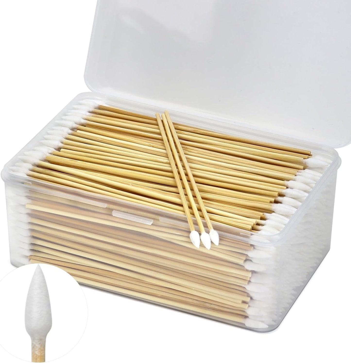 6 Inch Precision Gun Cleaning Swabs - 100% Natural Long Cotton Swabs with Strong Sticks - Lint Free Cleaner Swabs for Gun Cleaning, Especially Hard-to-Reach Areas