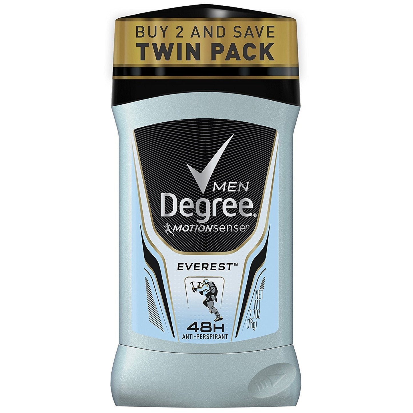 Degree Men Advanced Antiperspirant Deodorant Everest 2 Count 72-Hour Sweat and Odor Protection Antiperspirant For Men With MotionSense® Technology 2.7 oz