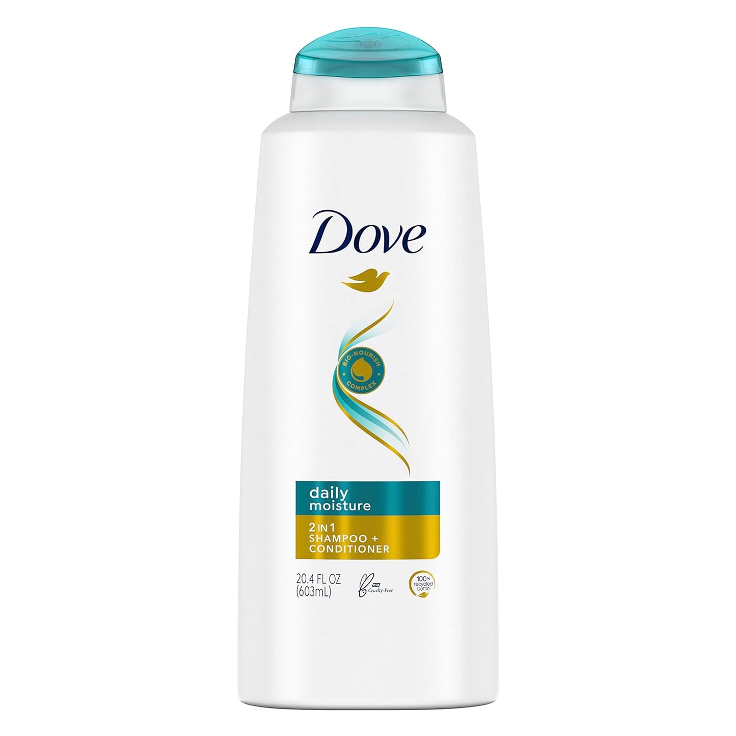 Dove Shampoo & Conditioner Daily Moisture , 20.4 Fl.Ounce (Pack of 4)