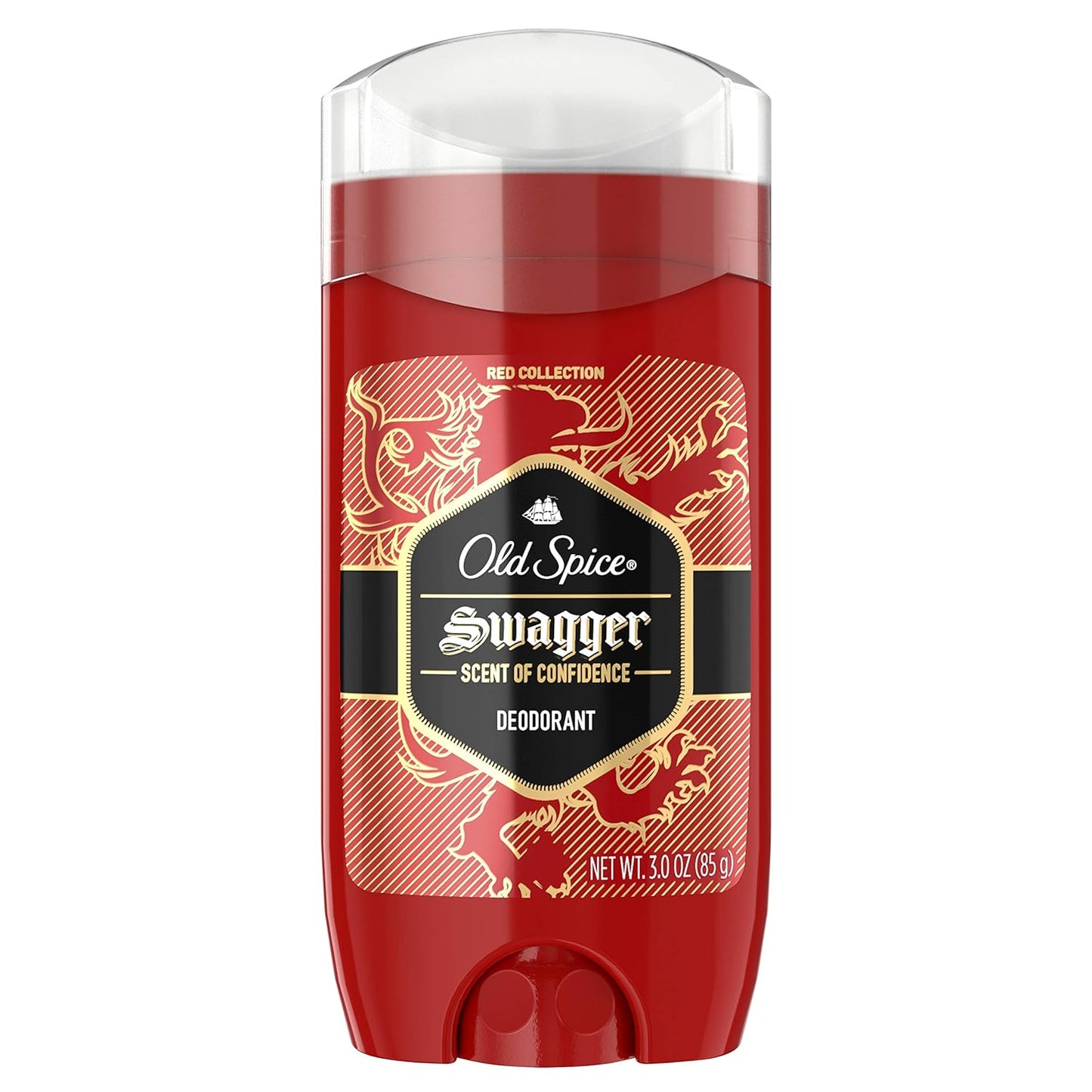 Old Spice Aluminum Free Deodorant for Men Swagger Lime & Cedarwood Scent Red Collection 3 Oz (Pack of 3)