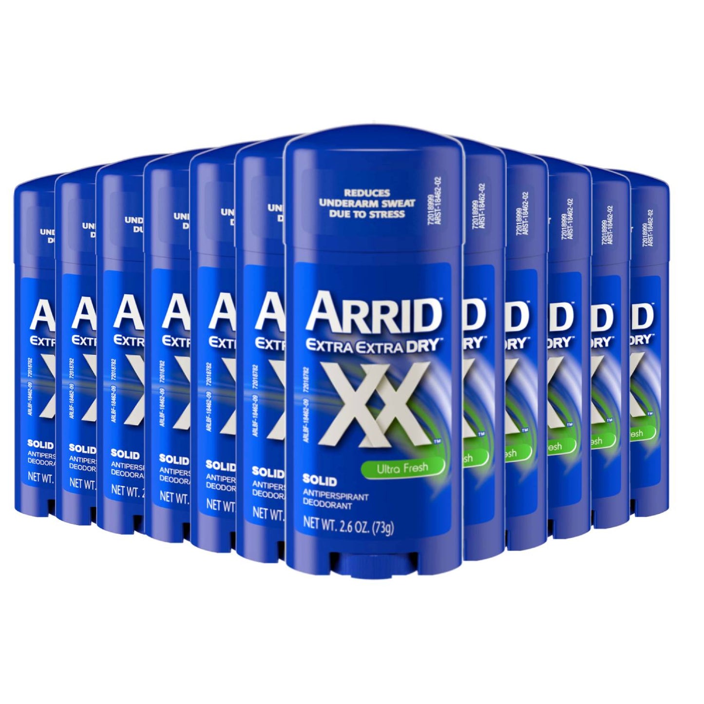 ARRID Extra Dry Ultra Fresh Antiperspirant, Solid, 2.6 oz - 12 Pack