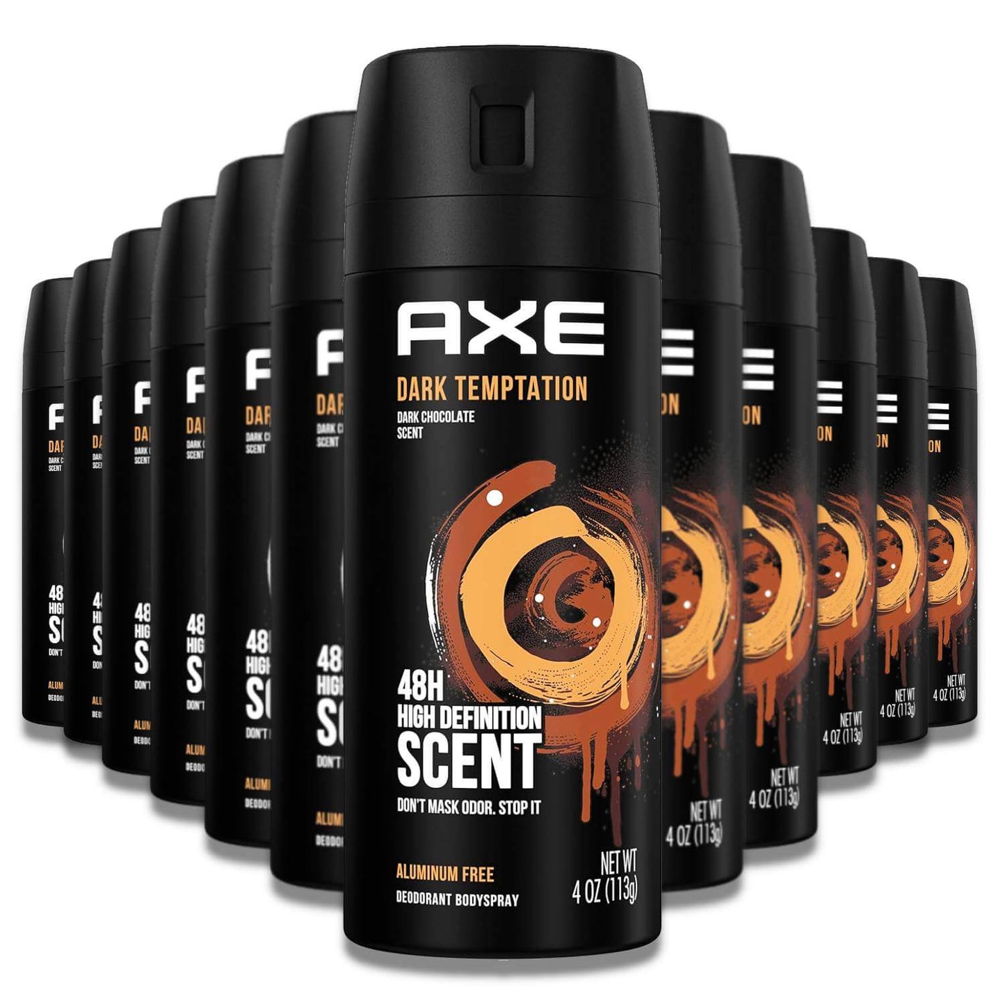 Axe - Deodorant Body Spray for Men, Dark Temptation - 4 oz - 12 pack