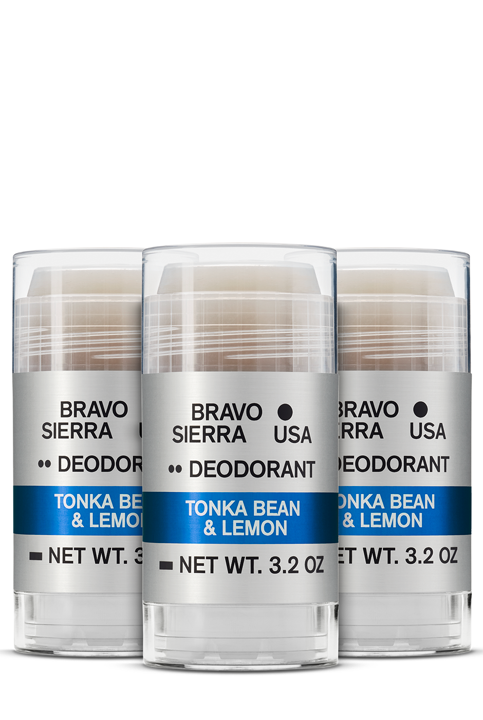 TONKA BEAN & LEMON DEODORANT - 3-PACK