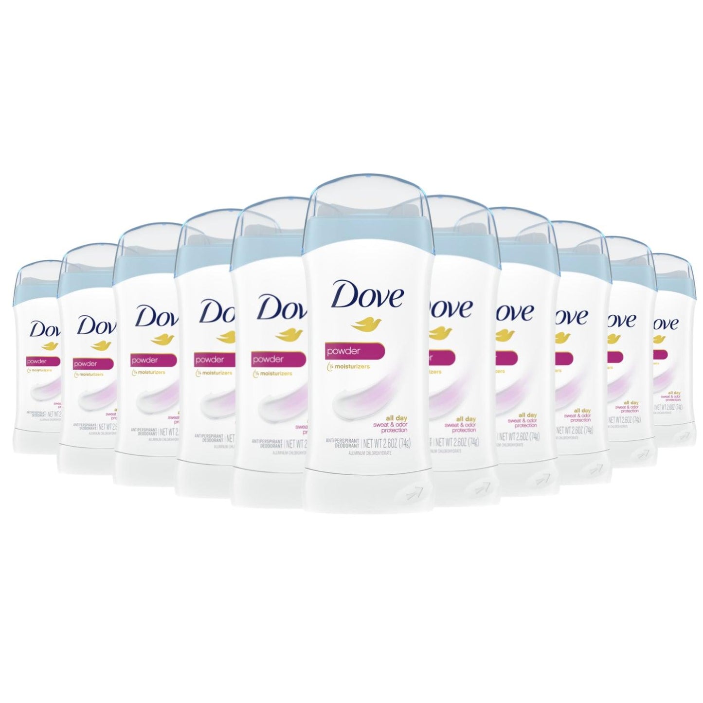 Dove Powder Invisible Solid Anti-perspirant/ Deodorant - 2.6 Oz Each - 12 Pack