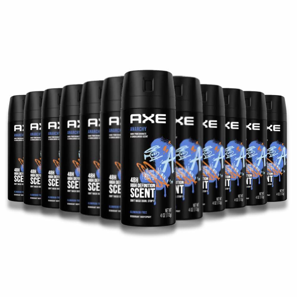 Axe - Deodorant Body Spray for Men, Anarchy - 4 oz - 12 pack