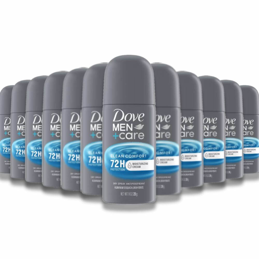Dove - Men+Care Clean Comfort Antiperspirant & Deodorant Dry Spray - 1 Oz - 24 Pack