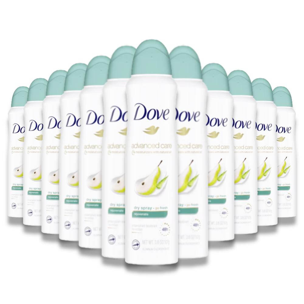 Dove - Advanced Care Dry Spray Antiperspirant Deodorant, Rejuvenate - 3.8 Oz - 12 Pack