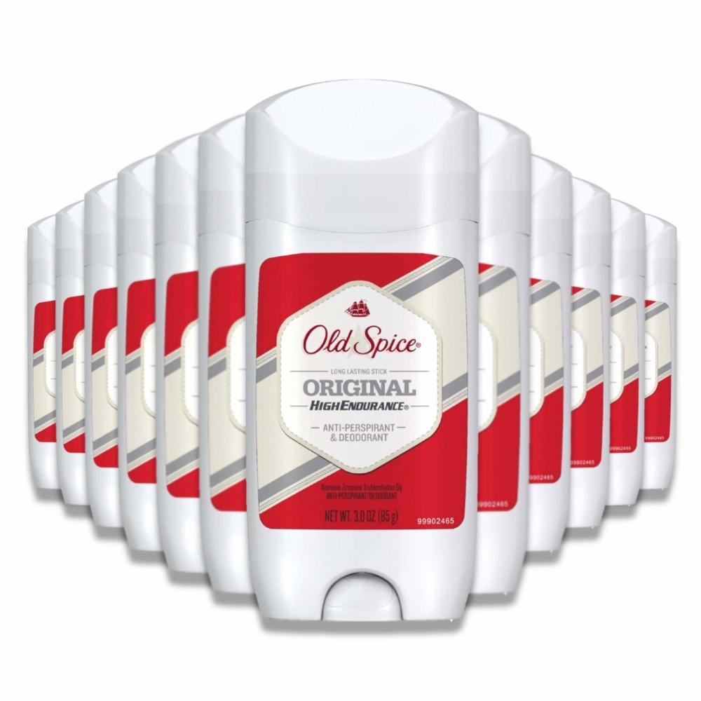 Old Spice High Endurance Anti-Perspirant Deodorant, Invisible Solid, Original Scent - 3.0 Oz - 12 Pack