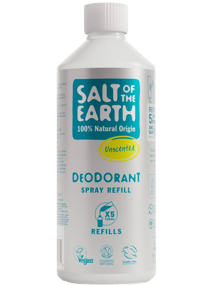 Salt of the Earth Unscented Natural Deodorant Spray Refill