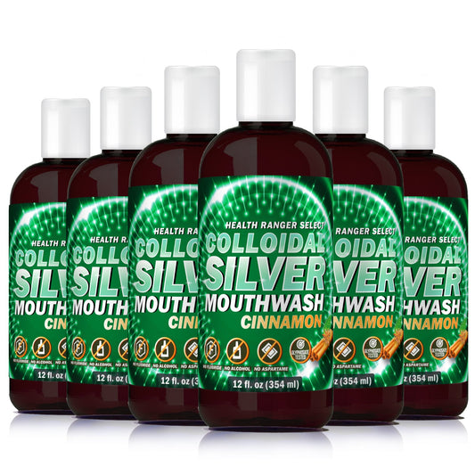 Colloidal Silver Cinnamon Mouthwash 12oz (354ml) (6-Pack)