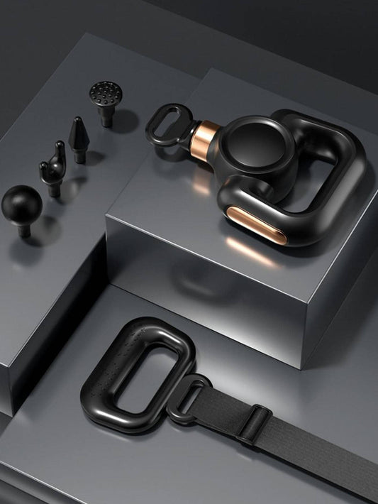 1pc ABS Fascial Gun, Classic Two Tone Stretch Massage Band Design Fascial Gun For Home