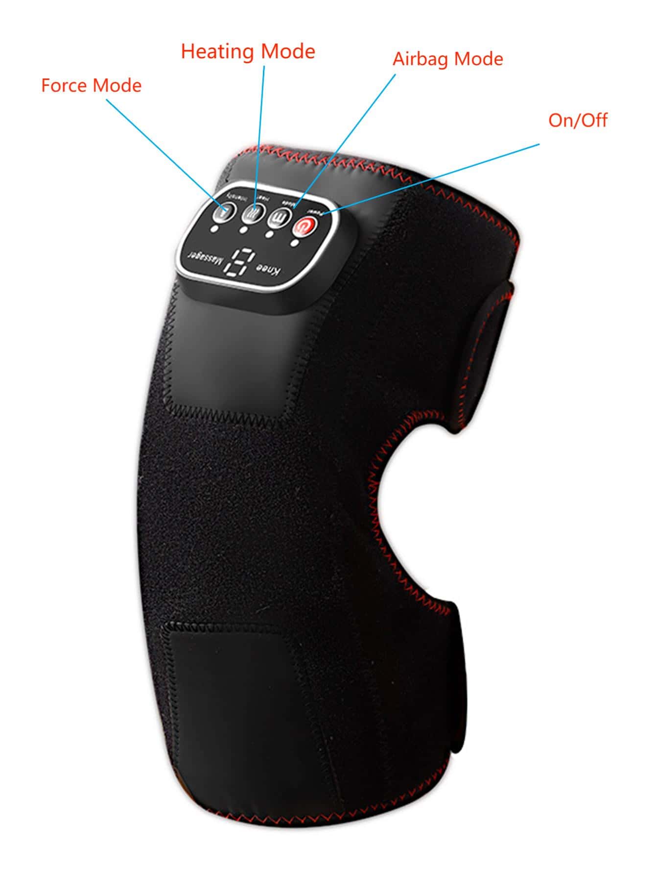 1pc Vibrating Knee Joint Massager With Rechargeable Battery