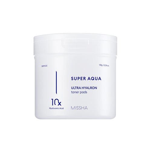 [MISSHA] Super Aqua Ultra Hyalron Toner Pads 180g/ 90pcs - KBeauti