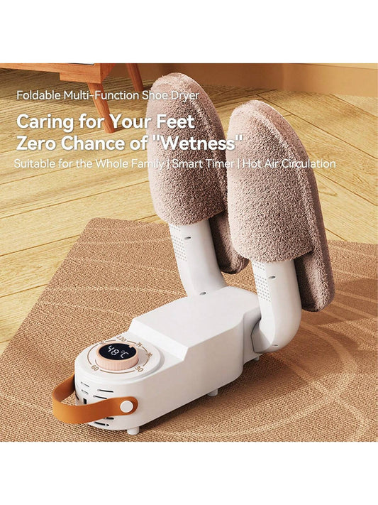 1pc Foldable Shoe Dryer, No Harm To Shoes, Convenient Storage, Timer And Automatic Drying, Hot Air Circulation