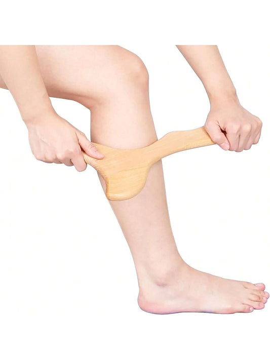 Wood Therapy Manual Massage Tool Gua Sha Lymphatic Drainage Cellulite Wooden Body Sculpting Massager For Neck Shoulder Back Waist Thigh Legs Hip Pain Relief (Paddle)