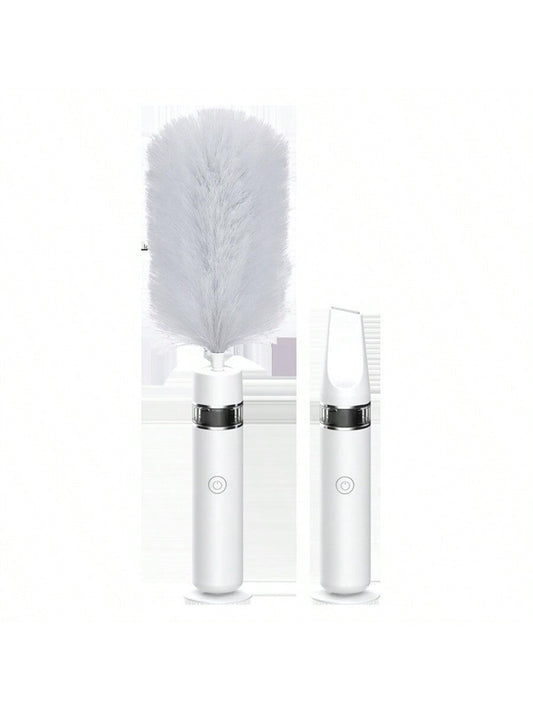 White Color New Model Electric Dust Remover Brush With 360 Degree Rotation, Automatic Cleaning & Adjustable, Multi-Functional Cleaning & Sweeping Tool, Home Use
