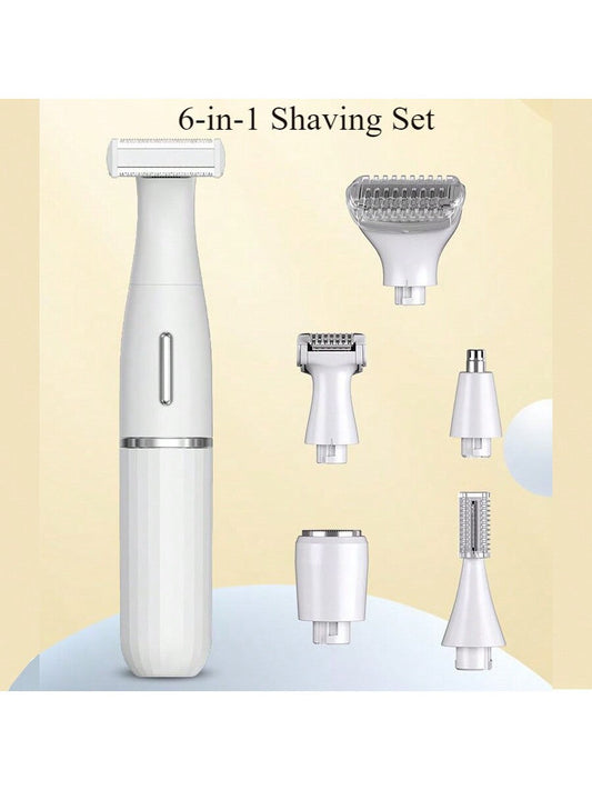 6-In-1 Hair Removal Equipment, Multifunctional Shaver For Men And Women, Nose Trimmer, All-In-One Trimmer, Beard And Body Trimmer, Unisex