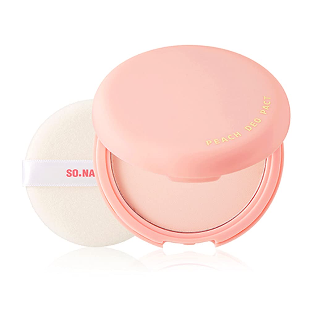 SO NATURAL PEACH DEO PACT - Deodorant perfume peach-fragrance compact powder