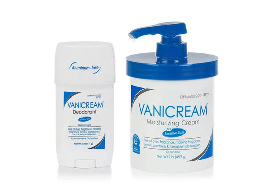 Vanicream Aluminum-Free Deodorant, 2 Oz & Moisturizing Cream with Pump, 16 Oz
