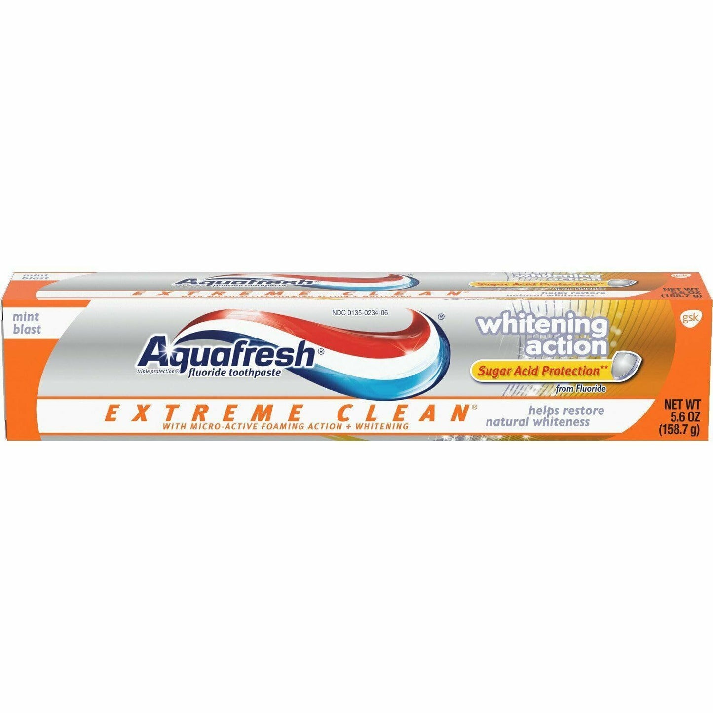 Aquafresh Extreme Clean Whitening Toothpaste - 5.6 oz, Pack of 6