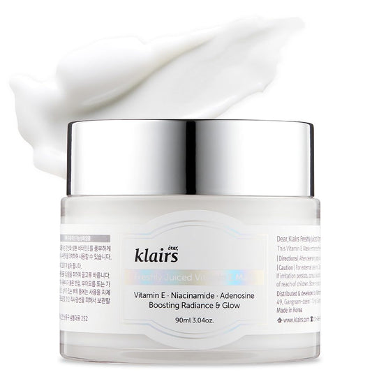 DearKlairs] Freshly Juiced Vitamin E Mask, Moisturizer, Boost the Effect Vitamin C, Niacinamide, Adenosine, 90ml, 3.04oz, cream, clear skin, antioxidant serum