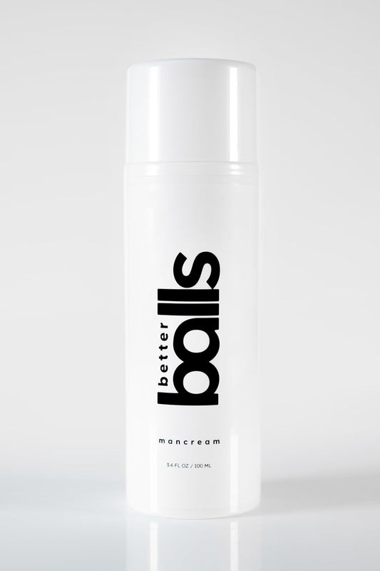 Premium Ball/Groin Cream-to-Powder Deodorant for Men, Natural Ingredients, Extra Strength Sweat & Odor Defense, Anti Chafing, Ultimate Gym Accessory/Gift for Men, Refreshing Scent(3.4oz/100mL)