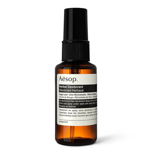 Aesop Herbal Deodorant | 50mL Herbal Spray Deodorant | Deodorant Spray for All Skin Types | Paraben-Free, Cruelty-Free & Vegan Deodorant