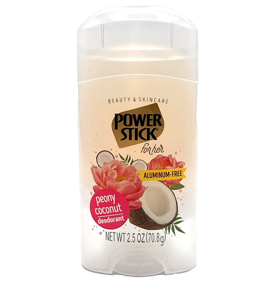 Power Stick, Aluminum-Free, Peony Coconut Deodorant