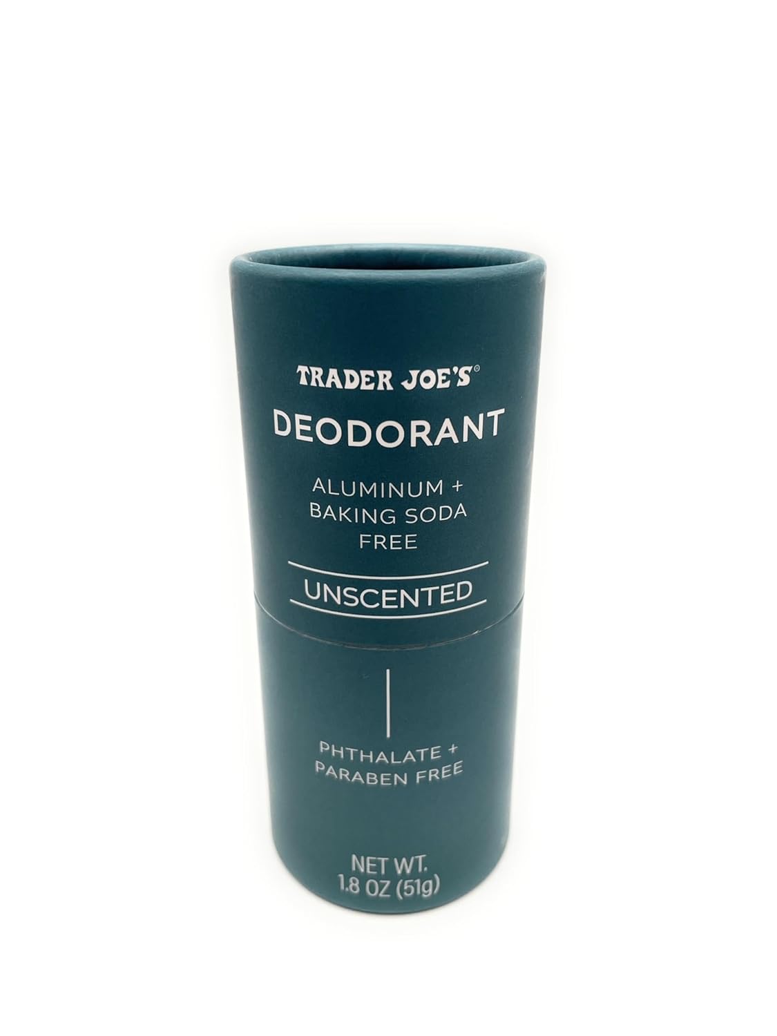 Trader Joes Unscented Aluminum and Baking Soda Free Deodorant (1.8 oz) – Pack of 1