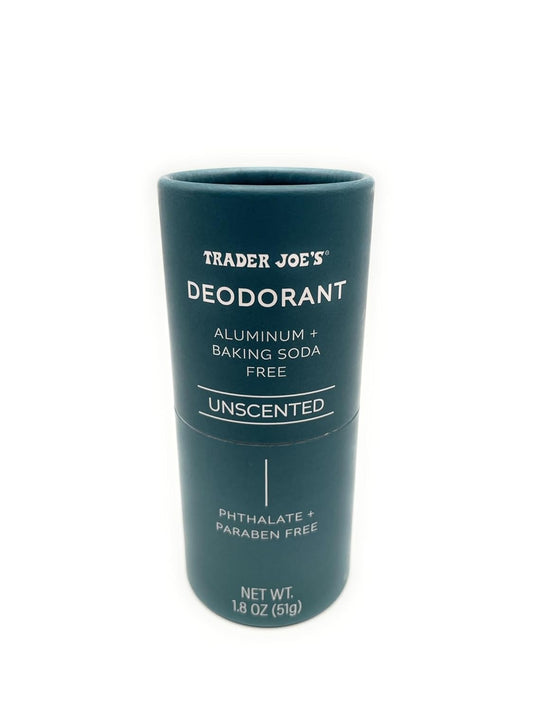 Trader Joes Unscented Aluminum and Baking Soda Free Deodorant (1.8 oz) – Pack of 1