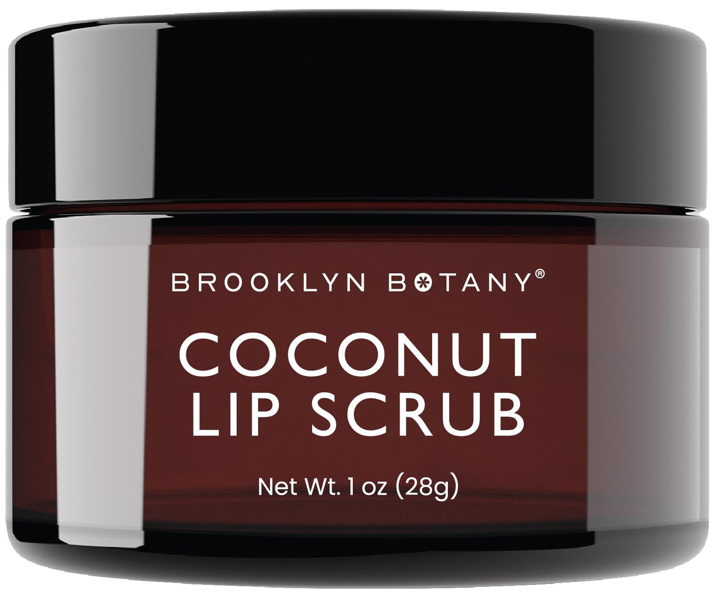 Brooklyn Botany Lip Scrub Exfoliator 1 oz Ð Lip Moisturizer for Dry Lips and Chapped Lips Ð Gentle Lip Exfoliator for Smooth and Brighter Lips Ð Coconut Flavor