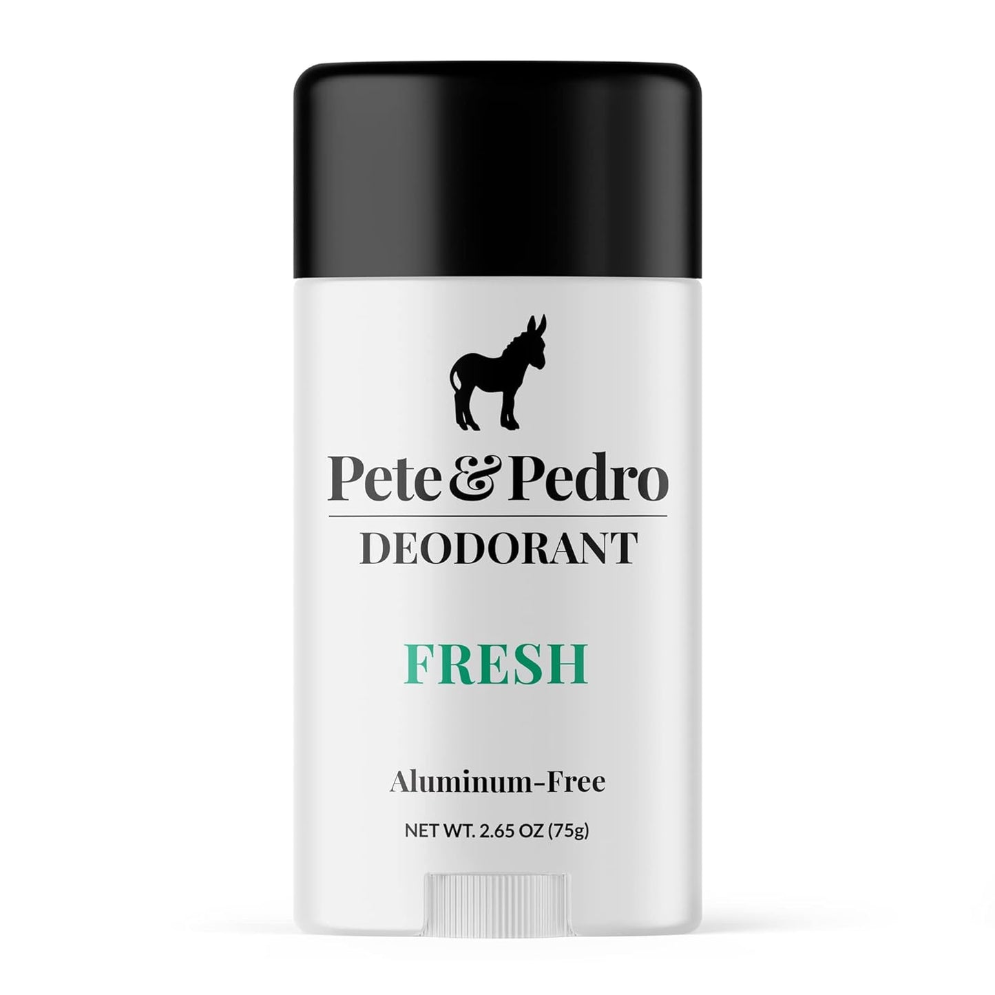 Pete & Pedro FRESH DEODORANT | Natural, Aluminum-Free Deodorant - Eucalyptus & Spearmint Scent For Men & Women | Odor-Control, Sweat Protection | Paraben Free, Vegan | As Seen On Shark Tank 2.65 oz.