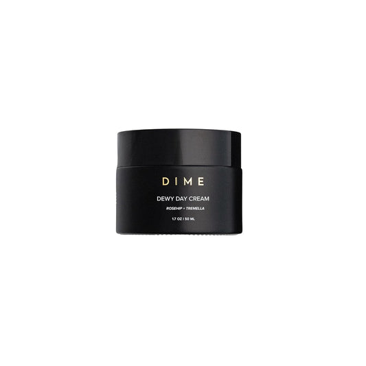 DIME Beauty Dewy Day Cream, Morning Face Moisturizer with Rosehip Oil and Snow Mushroom, 1.7 oz / 50 ml