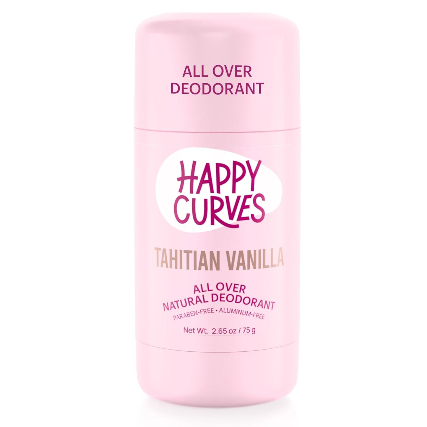 Whole Body Natural, Aluminum-Free Deodorant for Women - All Day Invisible Layer of Protection, Sweat Control, Feminine Deodorant for Sensitive Skin and Private Parts (Tahitian Vanilla)