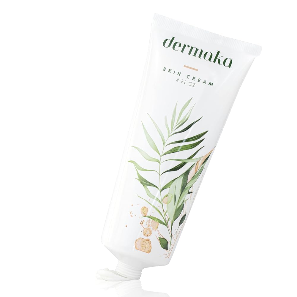 Dermaka All Natural Skin Cream 4 oz.- Moisturizing Lotion reduce redness, discoloration. Improves and repairs thin bruised skin on arms & legs. Helps many skin issues too!